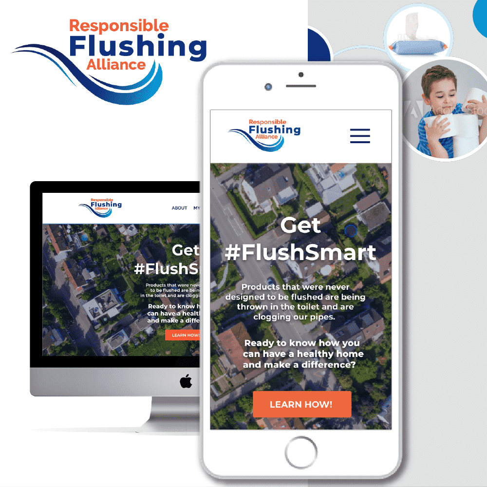 fresh design for the Responsible Flushing Alliance website